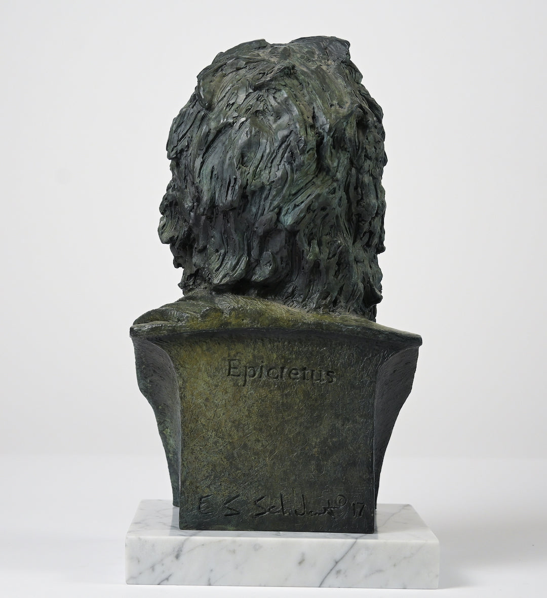 Epictetus, Stoic - bronze bust