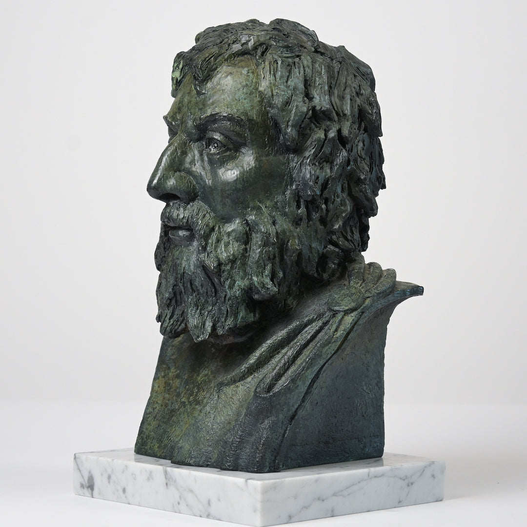 Epictetus, Stoic - bronze bust