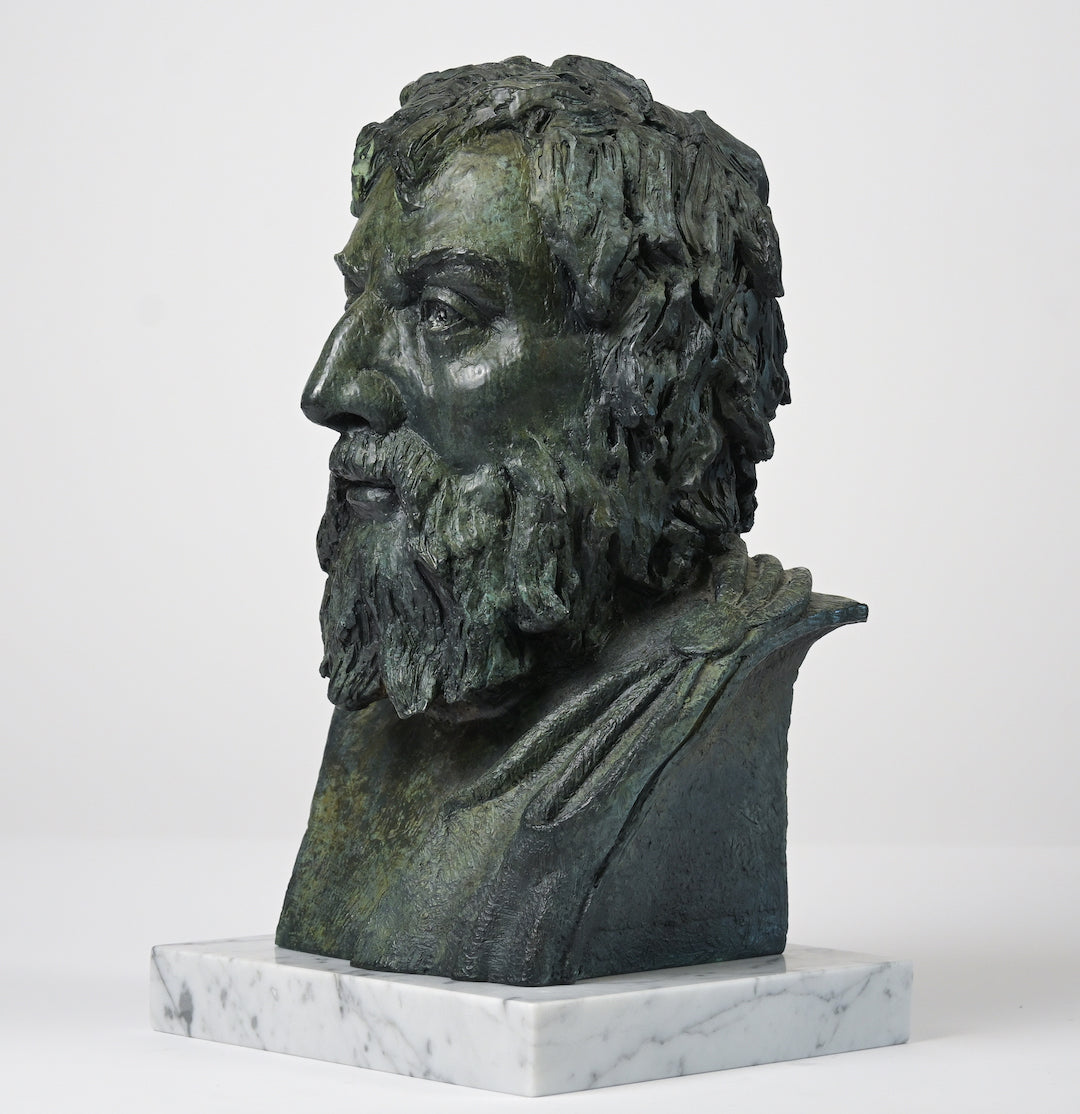 Epictetus, Stoic - bronze bust