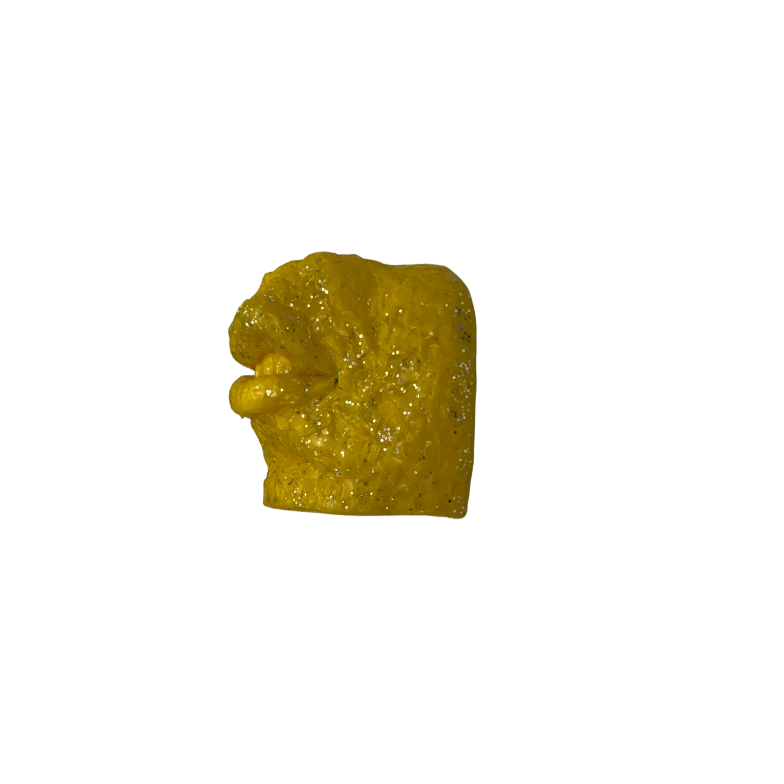 Yellow Glitter Snarl - fragment sculpture