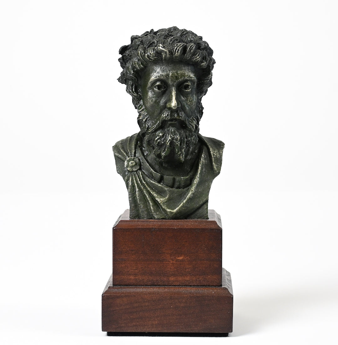 Marcus Aurelius, Stoic - pewter bust